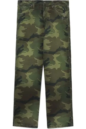 424 FAIRFAX Military print cotton trousers