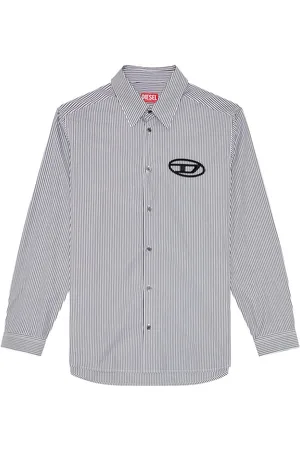 Diesel S-Simply-E striped cotton shirt