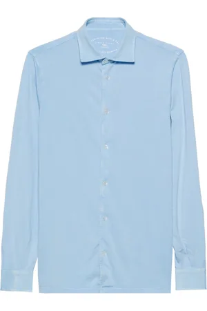 FEDELI Plain organic-cotton shirt