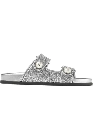 Jimmy Choo Fayence glitter leather sandals