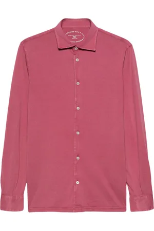 FEDELI Plain organic-cotton shirt