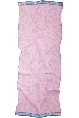 Puccini Marmo and Pesci-print silk head scarf