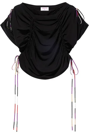 Puccini Contrasting-trim cropped top