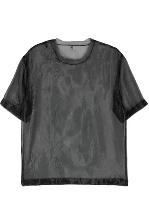 Patrizia Pepe Sheer organza T-shirt