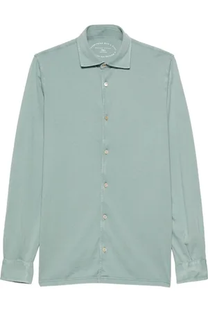 FEDELI Plain organic-cotton shirt