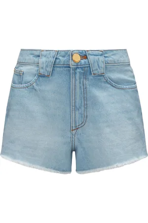 Perfect Moment Stonewashed low-rise denim shorts