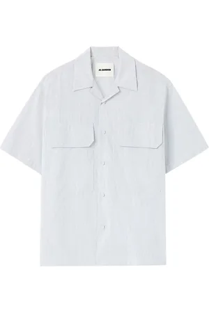 Jil Sander Striped short-sleeve cotton shirt
