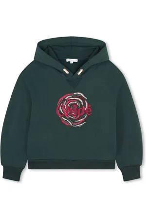 Chloé Logo-embroidered cotton hoodie