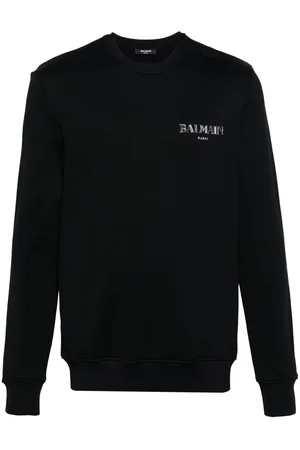 Balmain Logo-appliqué crew-neck sweatshirt