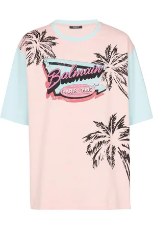 Balmain Miami-print cotton T-shirt
