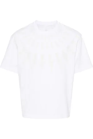 Neil Barrett Thunderbolt-print cotton T-shirt