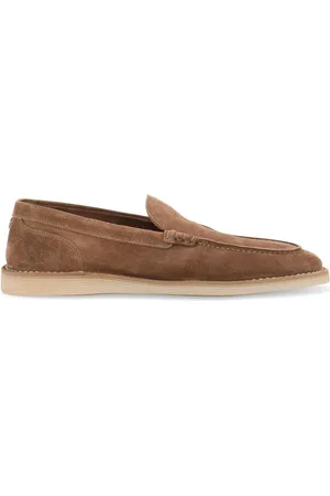Dolce & Gabbana DG-plaque suede loafers