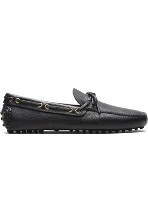 CAR SHOE Lace-up leather boat shoes