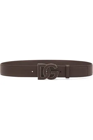 Dolce & Gabbana Logo-buckle leather belt