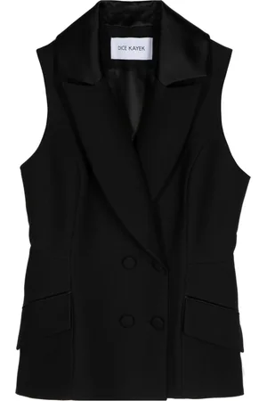 DICE KAYEK Peplum double-breasted vest