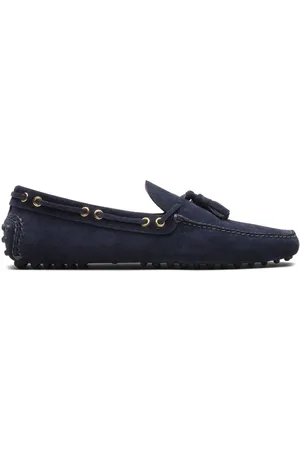 CAR SHOE Tassel-detail suede boat shoes