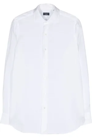 Finamore Semi-sheer long-sleeve shirt