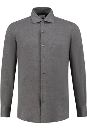 Finamore Long-sleeved cotton-blend shirt