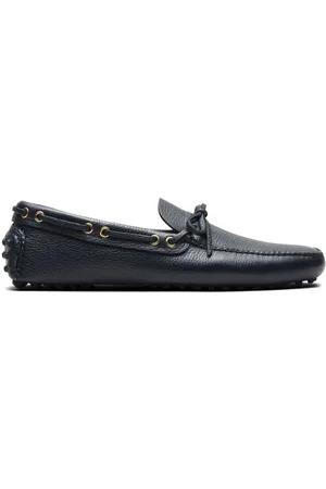 CAR SHOE Grained-leather driving shoes