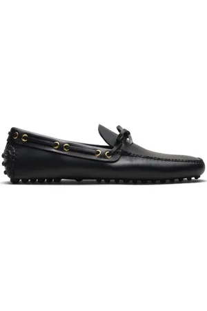 CAR SHOE Lace-up leather boat shoes