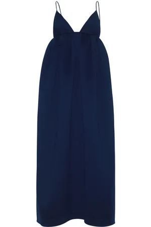 ADAM LIPPES Esme satin empire dress
