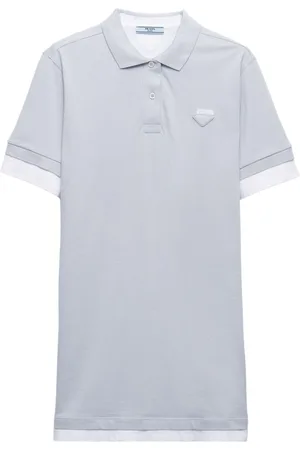 Prada Cotton-piqué polo mini dress