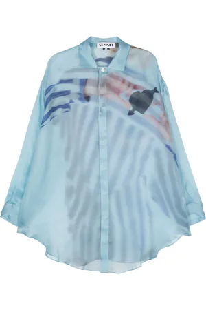 SUNNEI Cuore-di-Pietra-print silk shirt