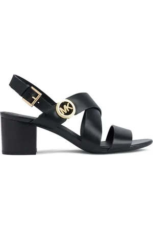 Michael Kors Vera logo-plaque leather sandals
