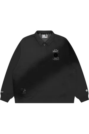 A Bathing Ape Embroidered logo long-sleeve polo shirt