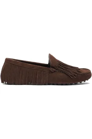 Scarosso Fringed suede loafers