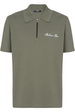 Balmain Embroidered-logo polo shirt