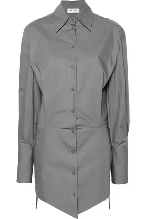 The Attico Silvye shirt minidress