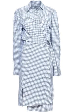 Proenza Schouler Lane yarn-dyed wrap dress