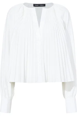 Proenza Schouler Monica pleat-detailing blouse