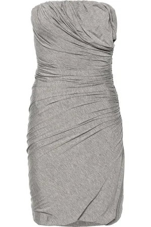 The Attico Ruched jersey minidress