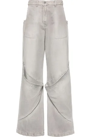The Attico High-rise wide-leg jeans