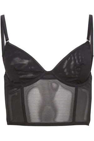 FLEUR DU MAL Longline mesh bustier