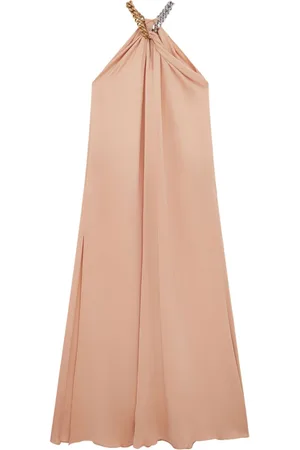Stella McCartney Chain link-detail halterneck gown