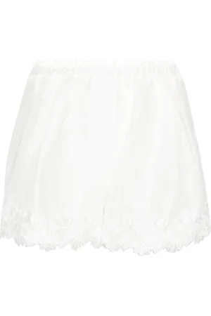 Maurizio Mykonos Corded lace-trim shorts