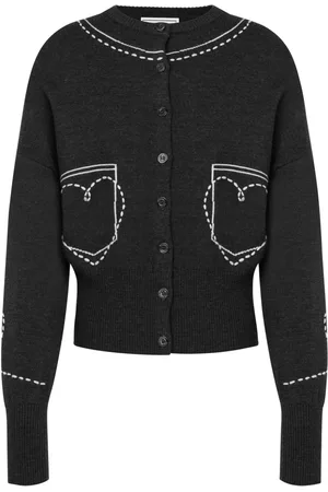 Moschino Embroidered wool cardigan