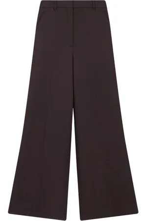 Stella McCartney Wool mid-rise flared trousers