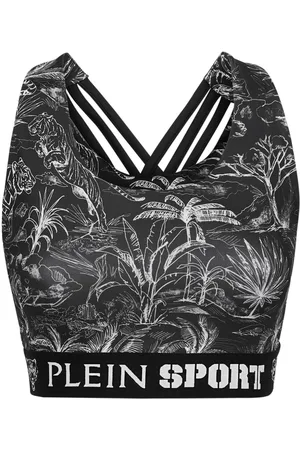 Philipp Plein Graphic-print sports bra