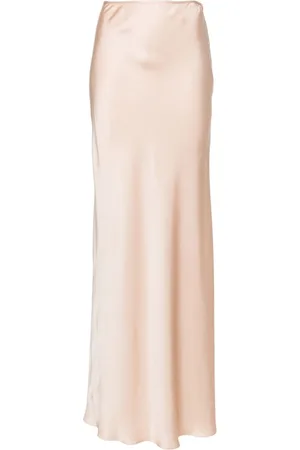MANURI Satin silk maxi skirt