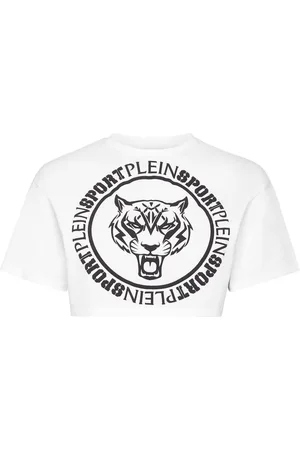 Philipp Plein Logo-print cropped T-shirt