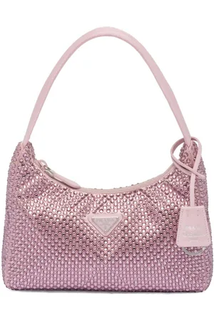 Prada Re-Edition 2000 crystal-embellished mini bag