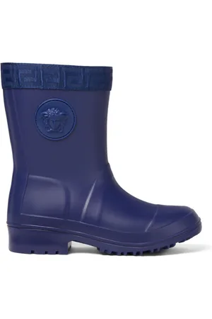 VERSACE Greca-embossed rain boots