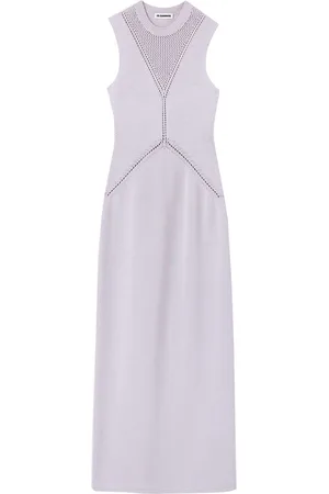 Jil Sander Loop lace-detail knit dress