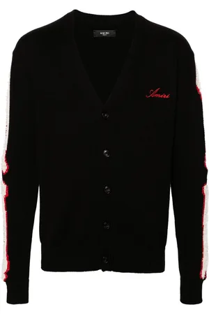 AMIRI Bones intarsia-knit cardigan