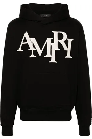AMIRI Staggered logo-patches hoodie
