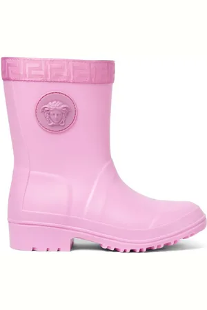 VERSACE Greca-embossed rain boots